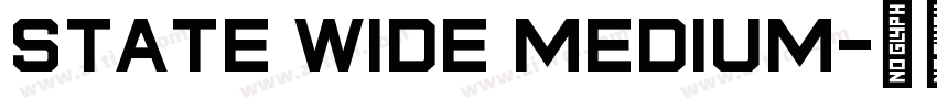 State Wide Medium字体转换